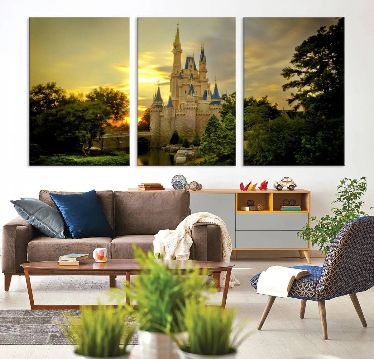 Disney Castle Wall Art Canvas Print – Magical Disneyland