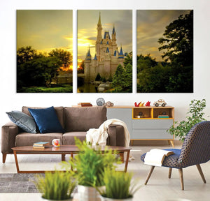 Disney Castle Wall Art Canvas Print – Magical Disneyland