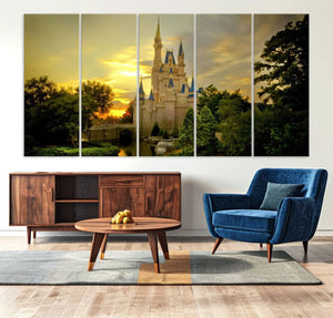 Disney Castle Wall Art Canvas Print – Magical Disneyland