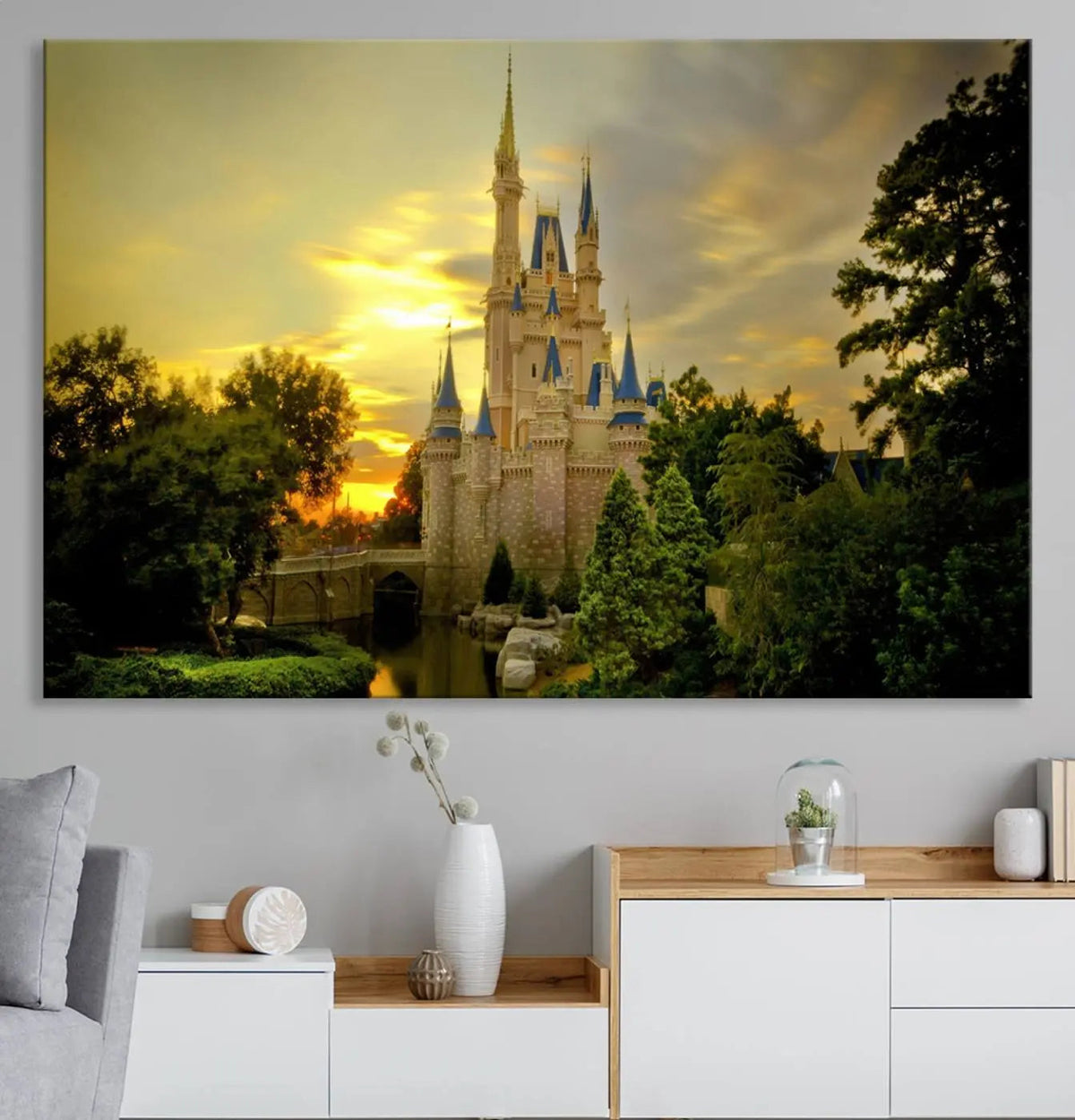 Disney Castle Wall Art Canvas Print – Magical Disneyland