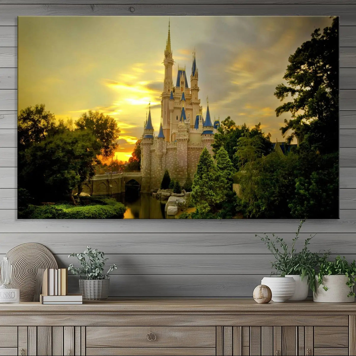 Disney Castle Wall Art Canvas Print – Magical Disneyland