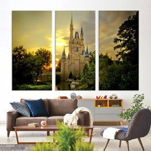 Disney Castle Wall Art Canvas Print – Magical Disneyland