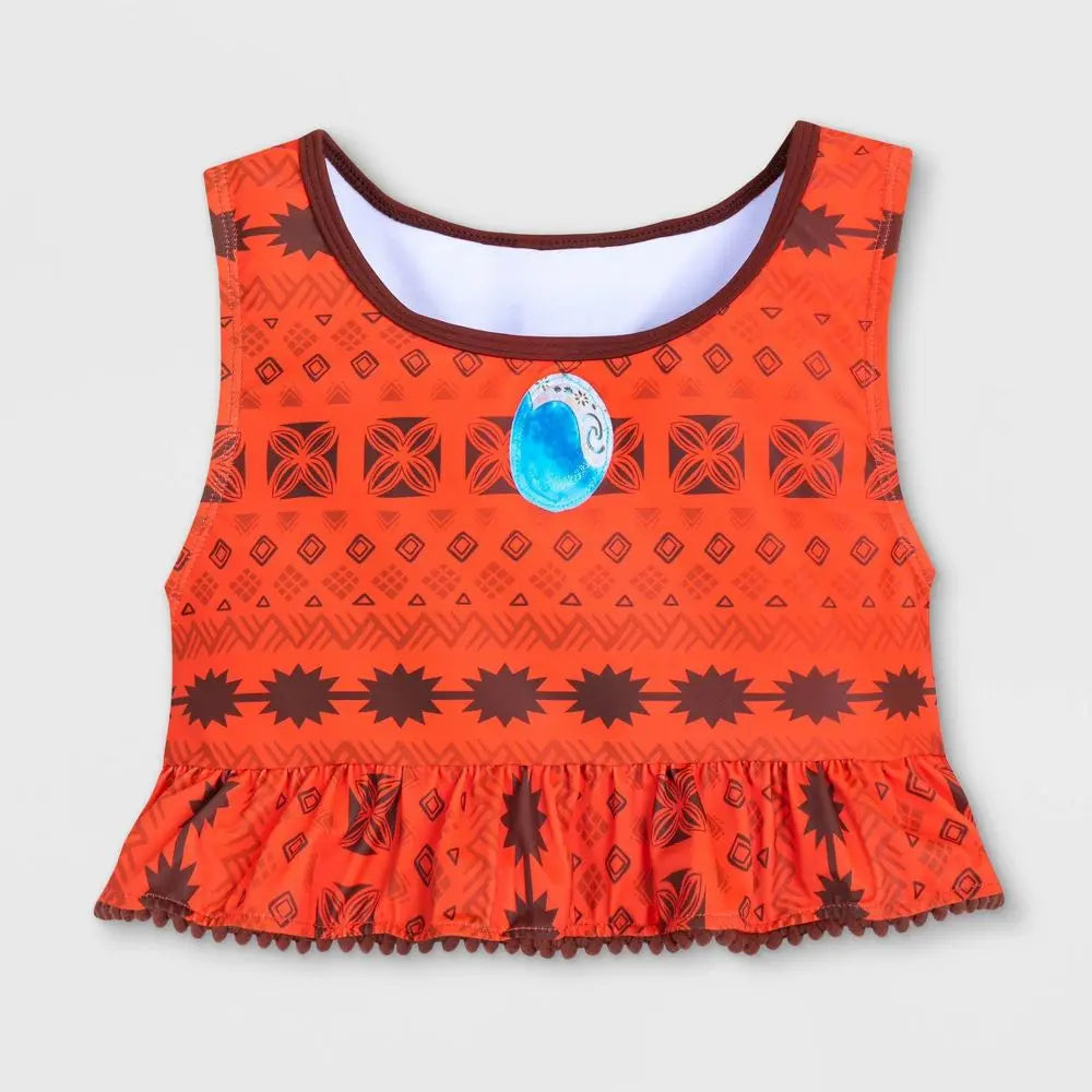 Disney Moana Kids Girls Cosplay Swim Sets 3-Piece Swimsuit UPF 50+ UV Protection