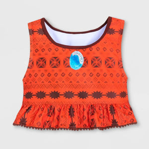 Disney Moana Kids Girls Cosplay Swim Sets 3-Piece Swimsuit UPF 50+ UV Protection