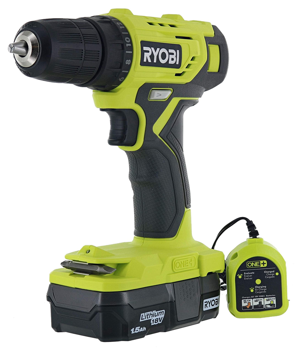 Open Box -  RYOBI 18-Volt ONE+ Cordless 3/8 in. Drill/Driver Kit with 1.5 Ah Battery and Charger
