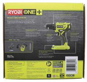 Open Box -  RYOBI 18-Volt ONE+ Cordless 3/8 in. Drill/Driver Kit with 1.5 Ah Battery and Charger
