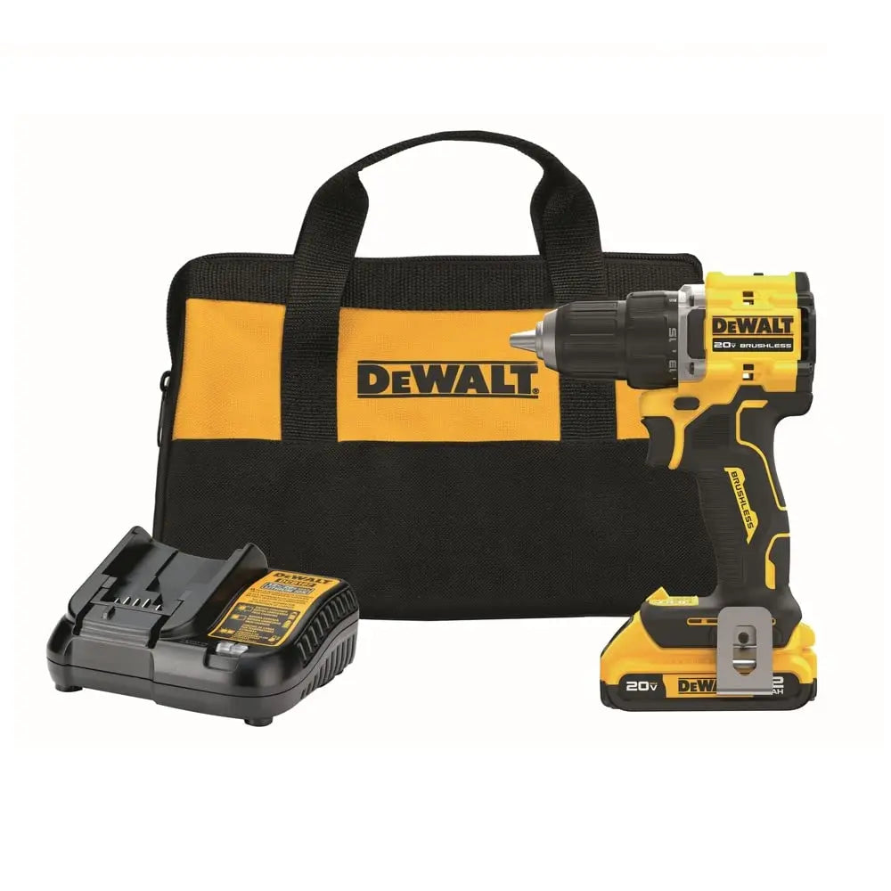 Open Box - DEWALT ATOMIC 20-Volt Lithium-Ion Cordless Compact 1/2 in. Drill/Driver Kit with 2.0Ah Battery, Charger and Bag