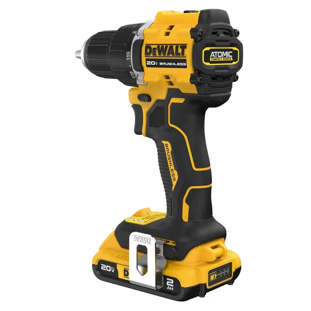 Open Box - DEWALT ATOMIC 20-Volt Lithium-Ion Cordless Compact 1/2 in. Drill/Driver Kit with 2.0Ah Battery, Charger and Bag