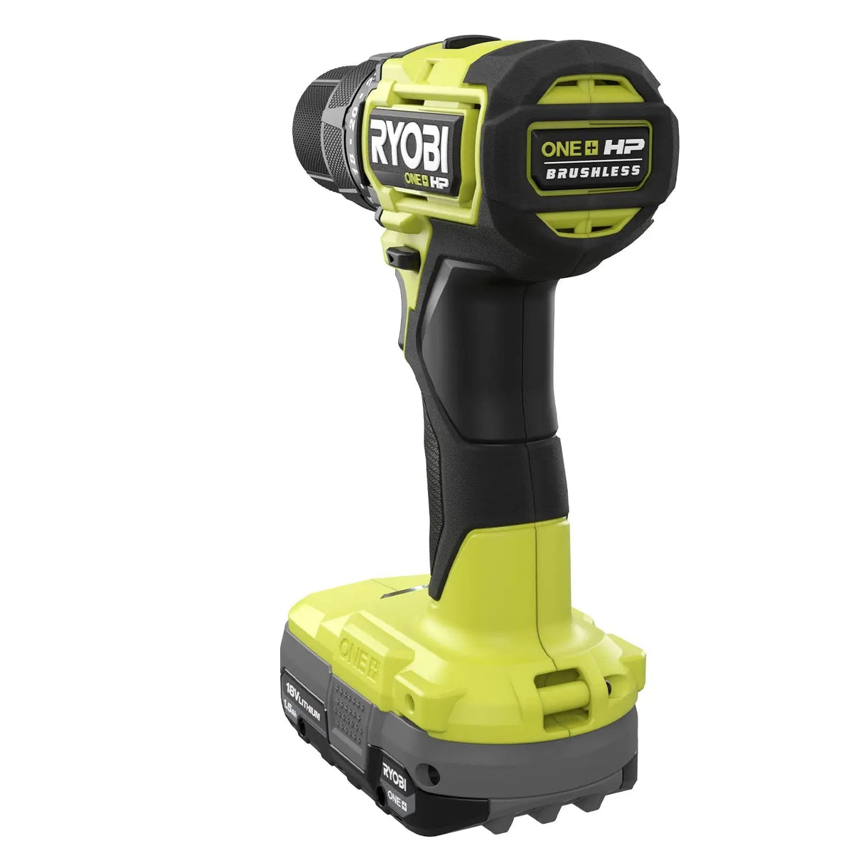 Open Box -  RYOBI ONE+ HP 18V Brushless Cordless Compact 1/2 in. Drill/Driver Kit with (2) 1.5 Ah Batteries, Charger and Bag