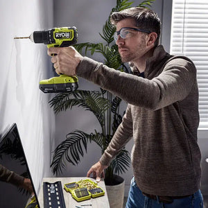 Open Box -  RYOBI ONE+ HP 18V Brushless Cordless Compact 1/2 in. Drill/Driver Kit with (2) 1.5 Ah Batteries, Charger and Bag