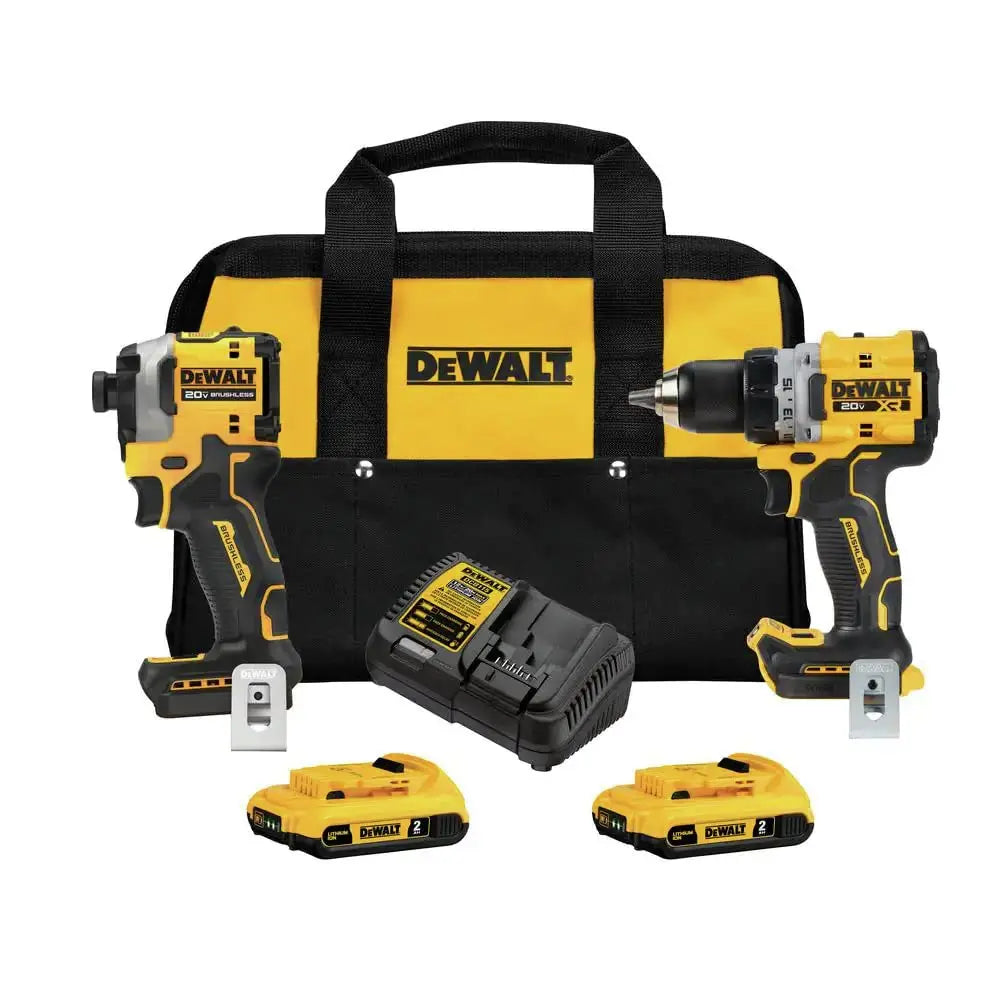 Open Box - DEWALT 20-Volt MAX XR Drill/Driver and ATOMIC Impact Driver Combo Kit (2-Tool) with Two 2.0 Ah Batteries, Charger and Bag