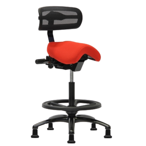 Performer Stealth Chair Series Studio Stool With Backrest
