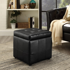 Volt Storage Upholstered Vinyl Ottoman by Modway