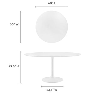 Lippa 60" Round Wood Dining Table by Modway