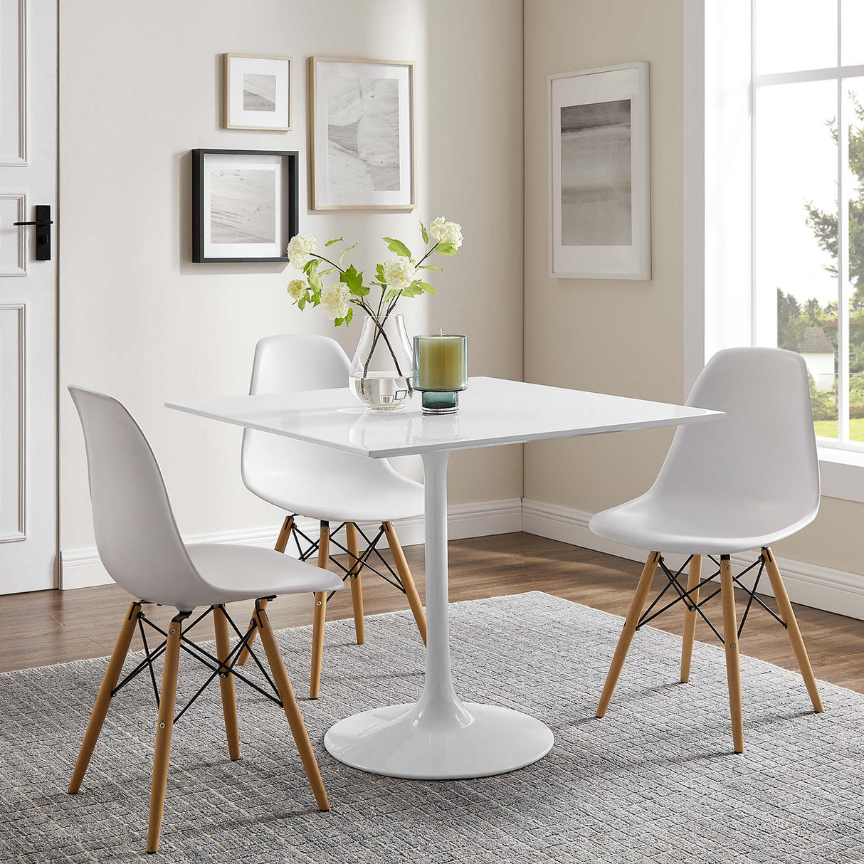 Lippa 36" Square Wood Dining Table by Modway