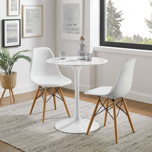 Lippa 28" Round Faux Marble Dining Table by Modway