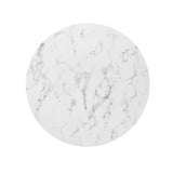 Lippa 36" Round Faux Marble Dining Table by Modway