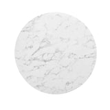 Lippa 40" Round Faux Marble Dining Table by Modway