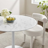 Lippa 40" Round Faux Marble Dining Table by Modway