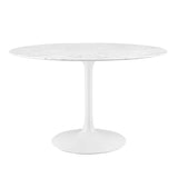 Lippa 48" Round Faux Marble Dining Table by Modway