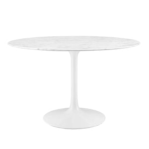 Lippa 48" Round Faux Marble Dining Table by Modway
