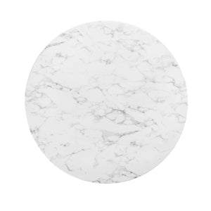 Lippa 48" Round Faux Marble Dining Table by Modway