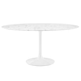 Lippa 60" Round Faux Marble Dining Table by Modway