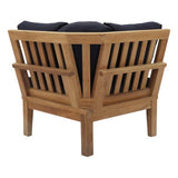Marina Outdoor Patio Teak Corner Sofa by Modway