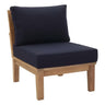 Marina Armless Outdoor Patio Teak Sofa by Modway