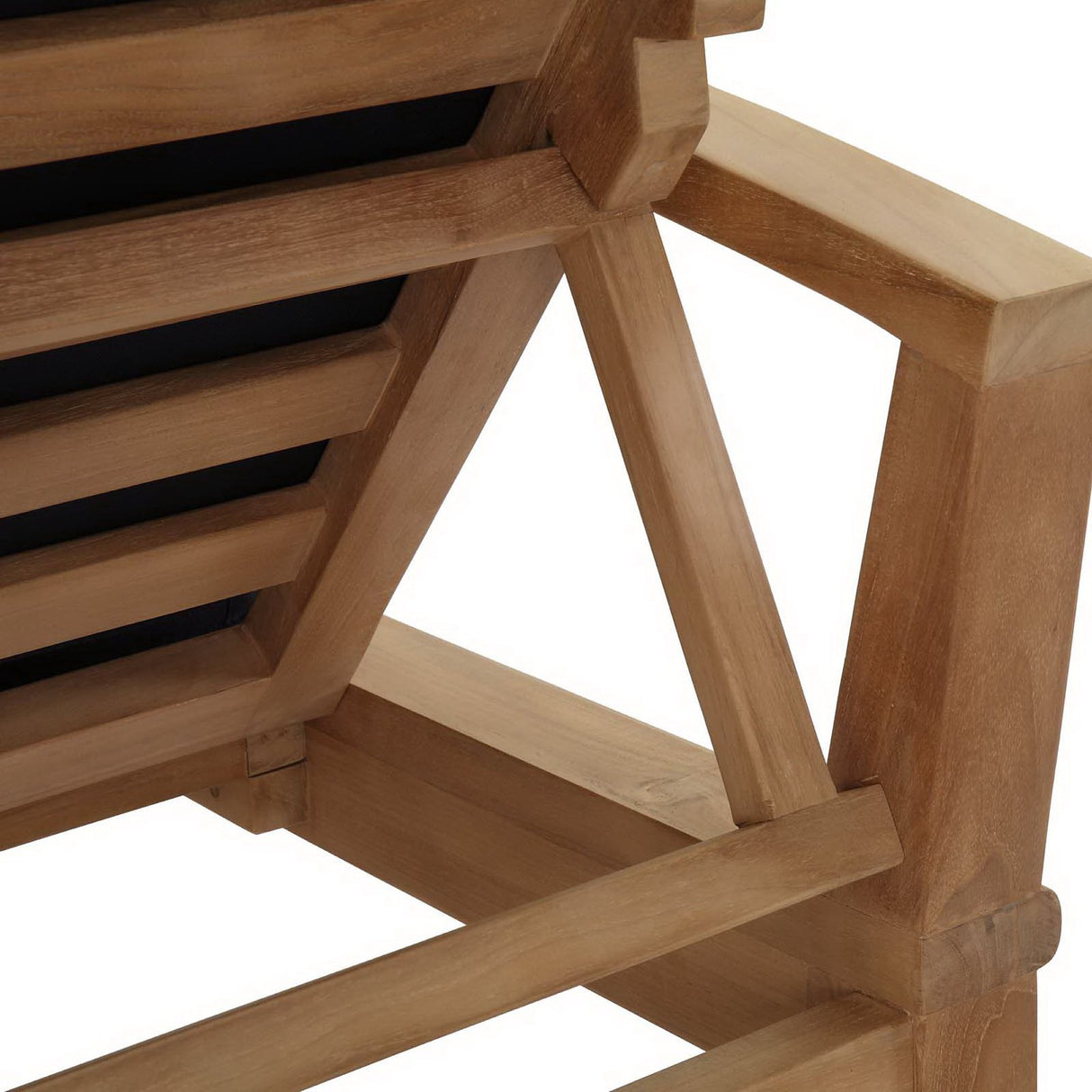 Marina Outdoor Patio Teak Single Chaise by Modway