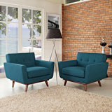 Engage Wood Armchair Set of 2 by Modway