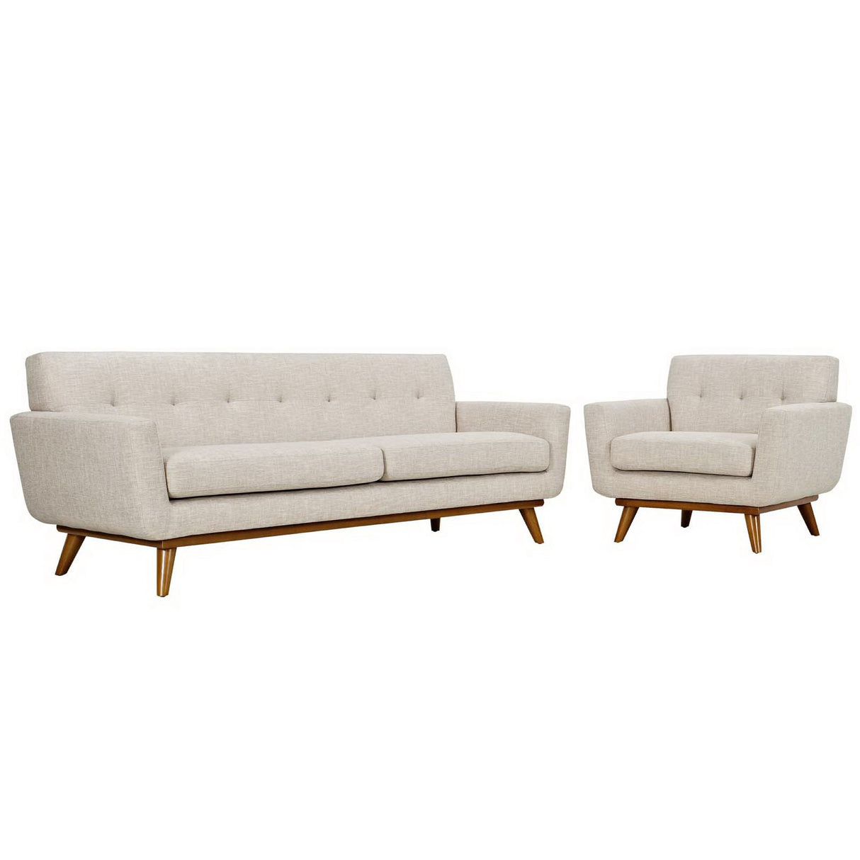 Engage Armchair and Sofa Set of 2 by Modway