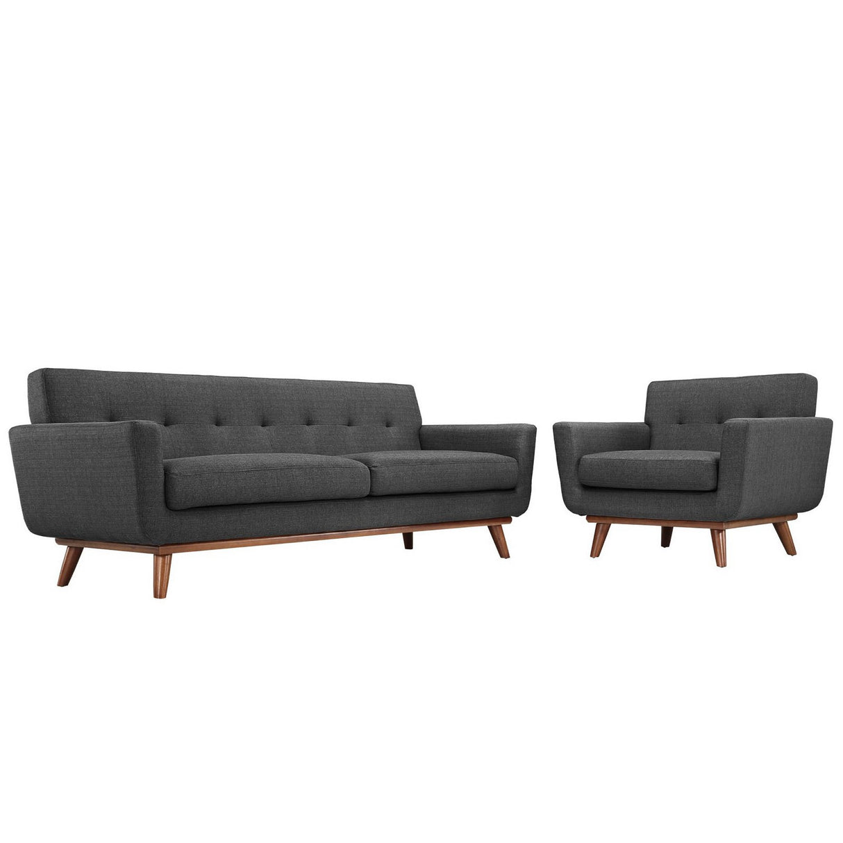 Engage Armchair and Sofa Set of 2 by Modway