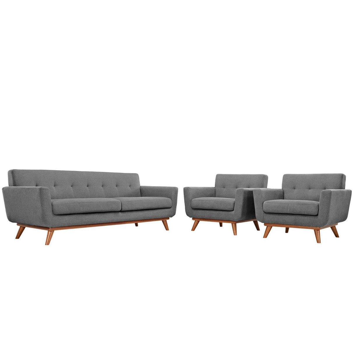 Engage Armchairs and Sofa Set of 3 by Modway