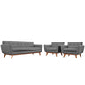 Engage Armchairs and Sofa Set of 3 by Modway