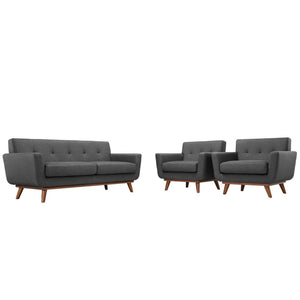 Engage Armchairs and Loveseat Set of 3 by Modway