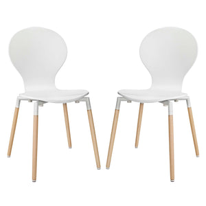 Path Dining Chair Set of 2 by Modway