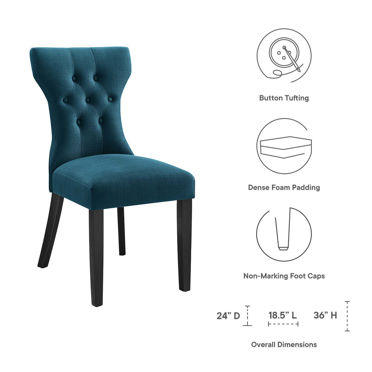 Silhouette Dining Side Chair by Modway
