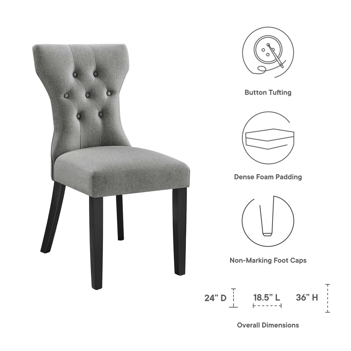 Silhouette Dining Side Chair by Modway