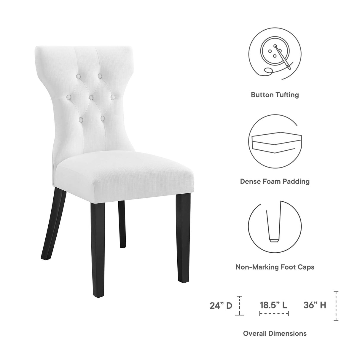 Silhouette Dining Side Chair by Modway