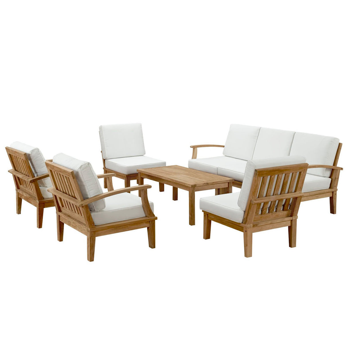 Marina 8 Piece Outdoor Patio Teak Set by Modway