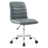 Ripple Armless Mid Back Vinyl Office Chair by Modway