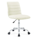Ripple Armless Mid Back Vinyl Office Chair by Modway