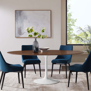 Lippa 78" Oval Wood Dining Table by Modway