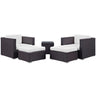 Convene 5 Piece Outdoor Patio Sectional Set by Modway