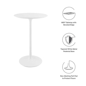 Lippa 28" Round Wood Bar Table by Modway