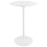 Lippa 28" Round Faux Marble Bar Table by Modway