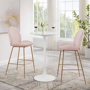 Lippa 28" Round Faux Marble Bar Table by Modway