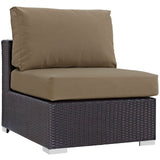 Convene Outdoor Patio Armless Chair by Modway