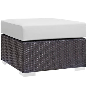 Convene Outdoor Patio Fabric Square Ottoman by Modway